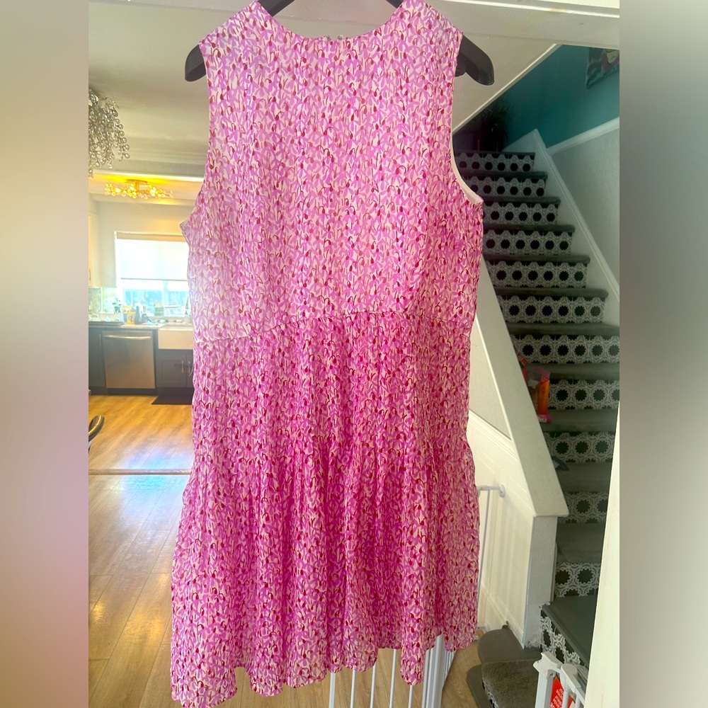 A line floral dress